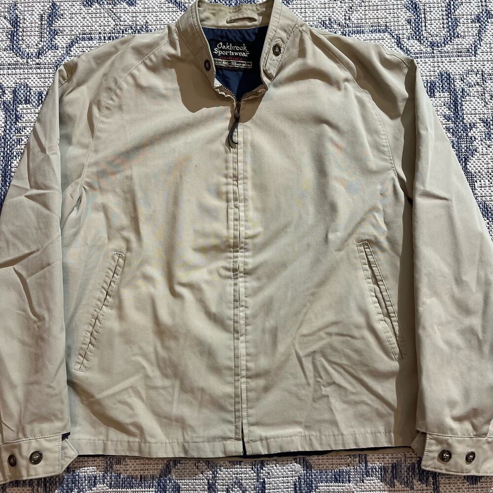 True Vintage 1960's Tan Work Jacket Oakbrook Sportswear Sears SZ L